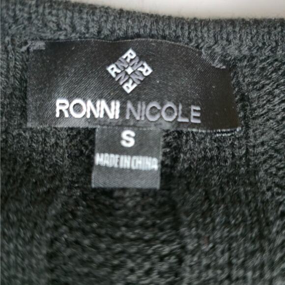 Ronni Nicole Sweater Dress Womens Knitted‎ Small Short Sleeves - Picture 2 of 13